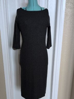 GAP Comfortable jersey Knot Midi Boatneck Sheath Dress